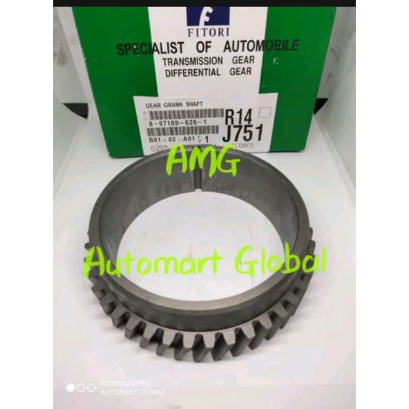 gigi crankshaft kruk as isuzu elf nkr66 nkr71 42 gigi 8-97109-626-1