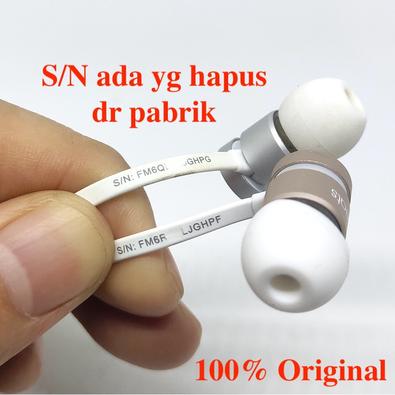 Versi Pabrik Headset Excellent Sound Quality No Box