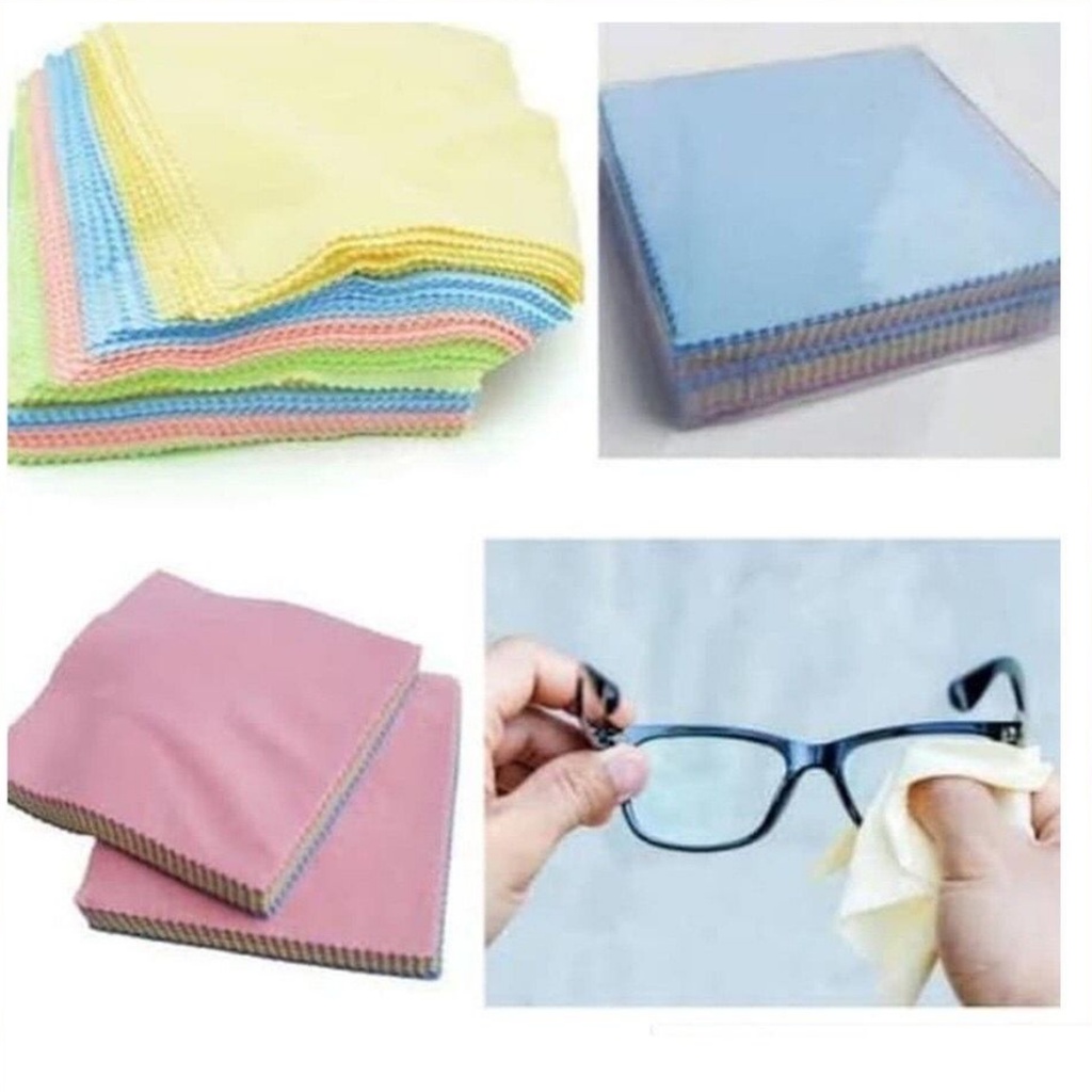 Lap Kacamata HP Lensa Kamera Kain Microfiber Pembersih harga 1pcs