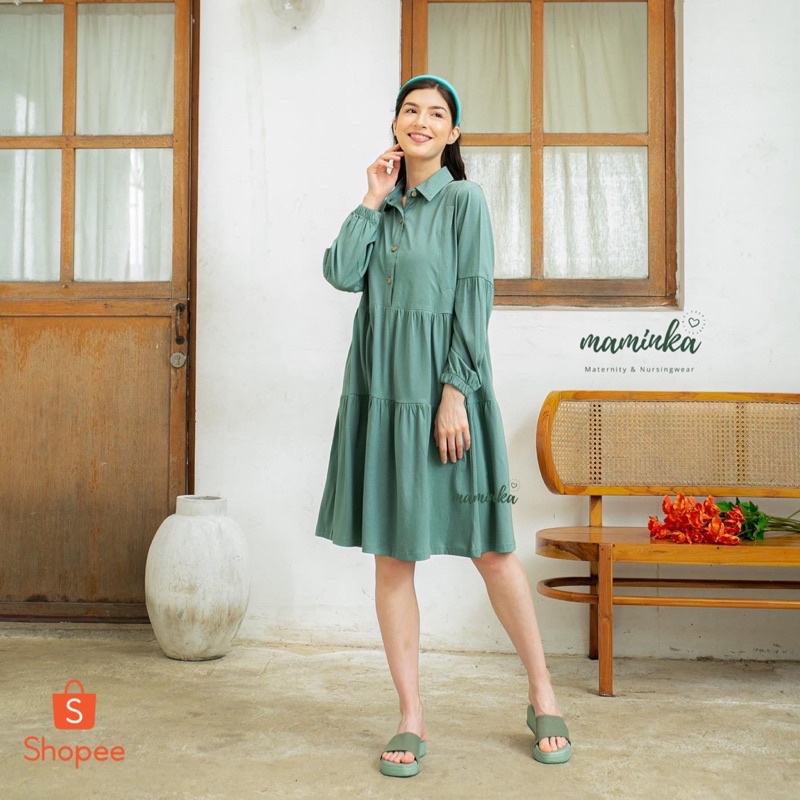 ZAINA MIDI DRESS BUSUI FRIENDLY BY MAMINKA