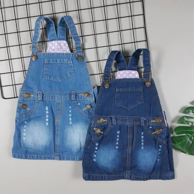 1 5th Overall Rok  Jeans Anak Baju  Kodok  Anak Shopee  