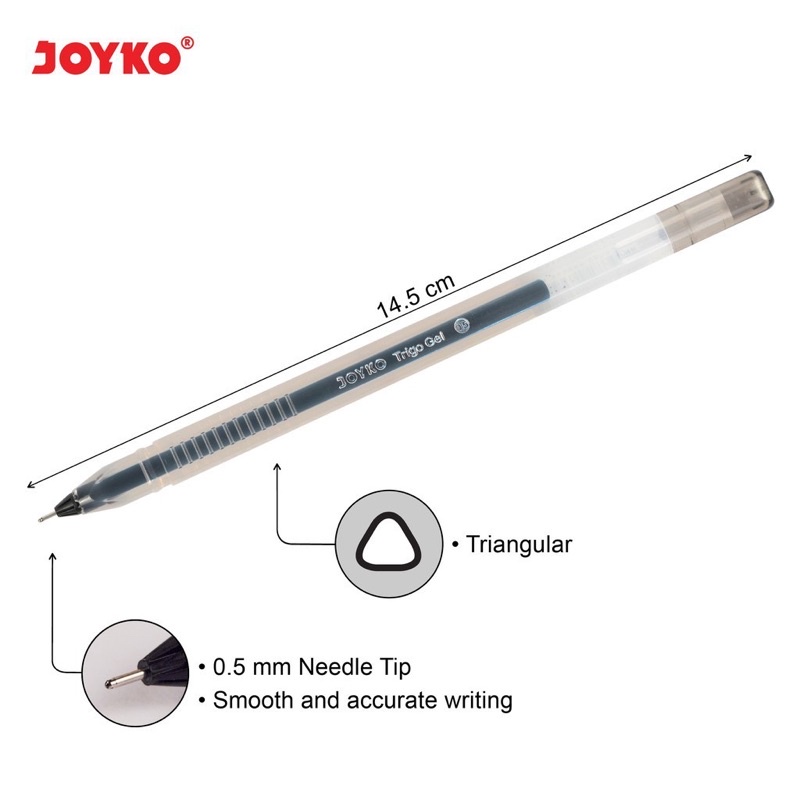 Gel Pen Joyko GP-285 Trigo Gel (12pcs)