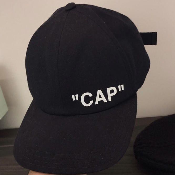 off white quote cap