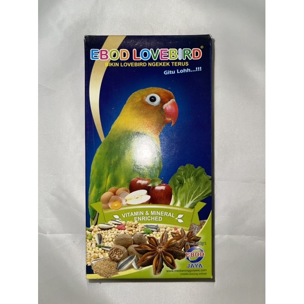 EBOD LOVEBIRD DUS MILET CAMPUR PAKAN BURUNG LB PARKIT PRODUK EBOD JAYA KEMASAN DUS