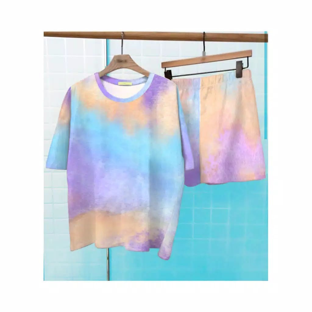 SET SETELAN WANITA TIE DYE // OLINE