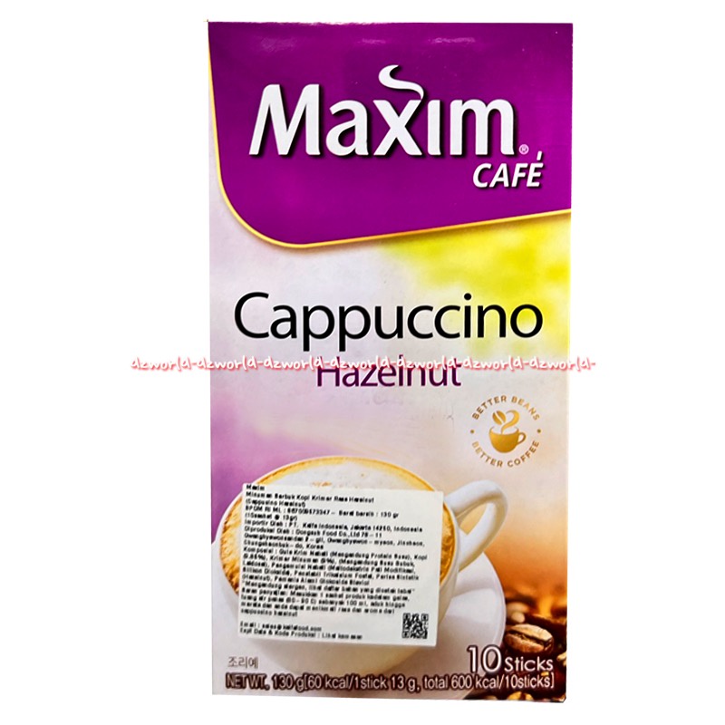 Maxim Cafe 10stick Cappuccino Vanilla Hazelnut Caramel Macchiato Kopi Kapucino Minuman Kopi Bubuk Instan Kopi Krimer Capucino Creamer Maxim Coffee Maksim