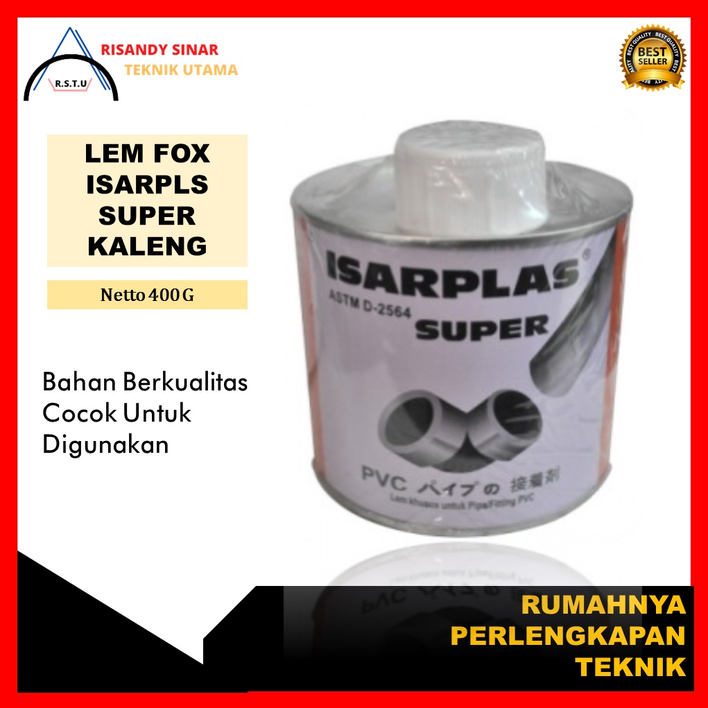 

lem fox isarpls super kaleng | LEM PIPA PVC | LEM PRALON KALENG KUAS 400 GRAM
