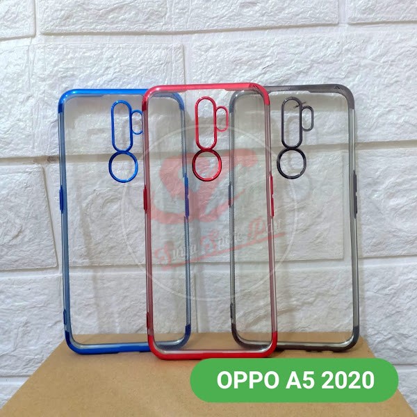 Shining Chrome Tpu Case Clear Silicone Case Oppo A53 A33 A5 A9 2020