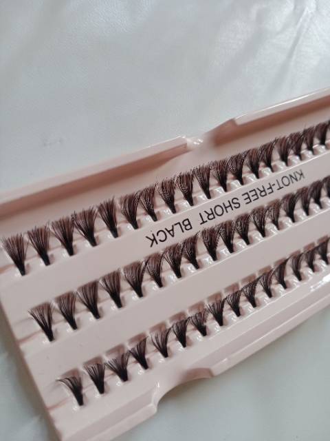 [COD] PAKET EYELASH EXTRA TEBAL KNOTFREE