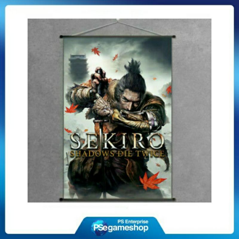 Scroll Cloth Poster Game Painting Wall Decoration for  Sekiro Shadows Die Twice