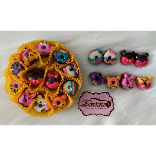 

.CTB donat disney tsum tsum - coklat karakter bentuk lucu unik enak halal ( DS BGR )