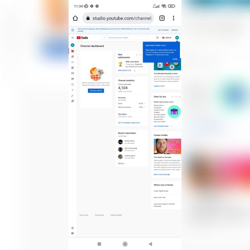 Akun youtube 4k subscriber