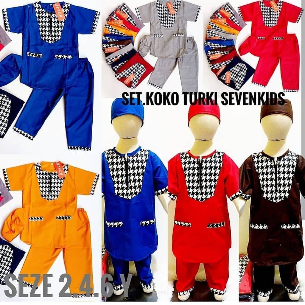 Baju Koko Anak Setelan Sevenkids