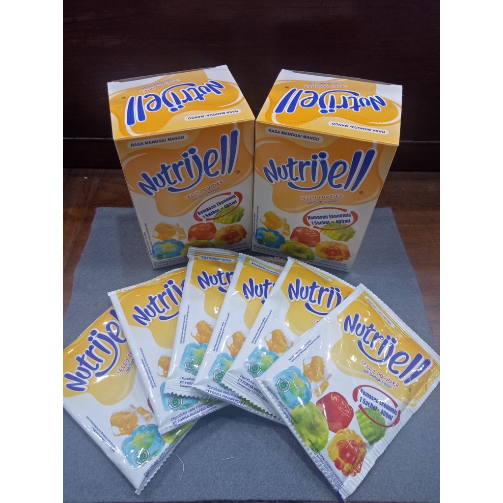 Kendi Mart - Nutrijell 10 gr Jelly Powder Nutrijel kemasan ekonomis varian rasa buah - NUTRIJELL EKONOMIS