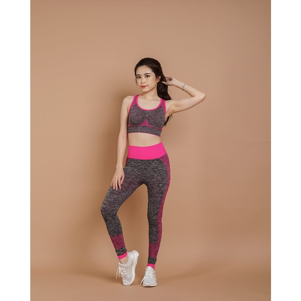 Active wear/Setelan Baju Olahraga SPORT BRA + LEGGING Sport Bra SET Zumba/Fitnes STL-INS-LS-2047/204