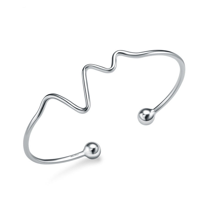 925 Perak gelang untuk wanita Perhiasan Fashion kepribadian sederhana SZ064