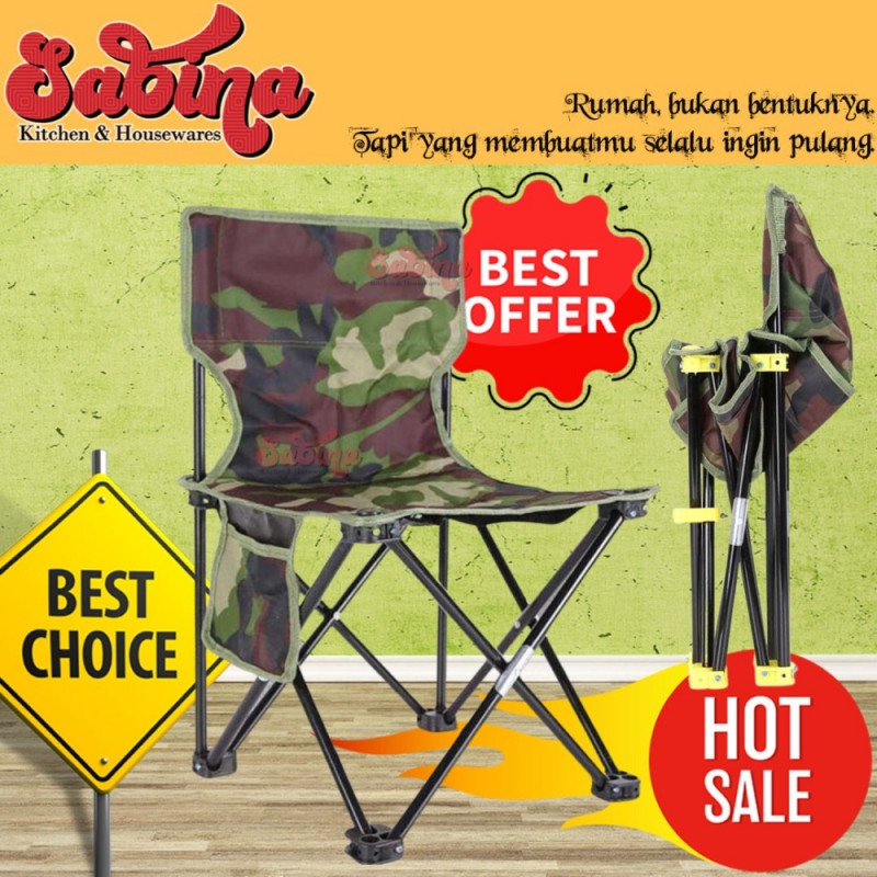 Kursi Lipat Memancing Portable Bangku Serbaguna Outdoor Camping A7