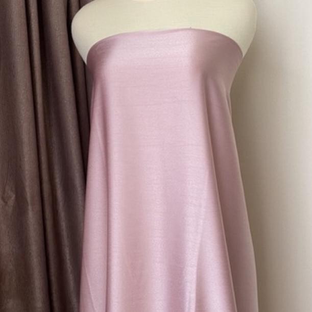 [CPV.10Jn22ғ] Bahan Kain Satin Maxmara Premium Warna Rosegold Taro Pink