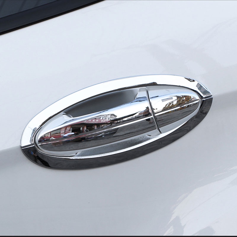 Abs Chrome Penutup Gagang Pintu Mobil Door Bow Trim Untuk Aksesoris Ford Fiesta 2009 - 2013 Ecosport 2013-2017