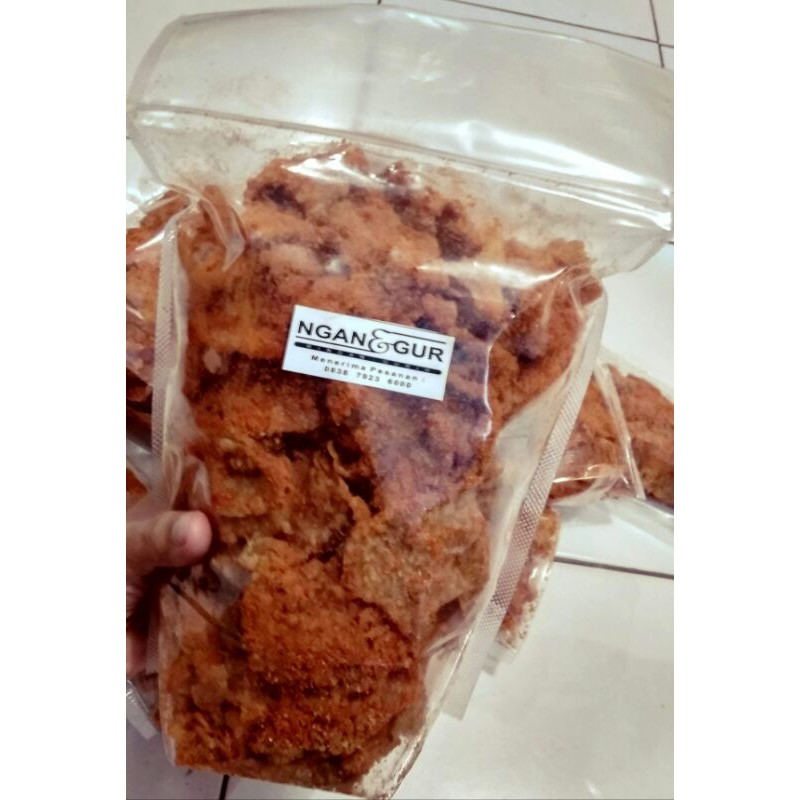 

Kulit Ayam Crispy Kemasan 500gram