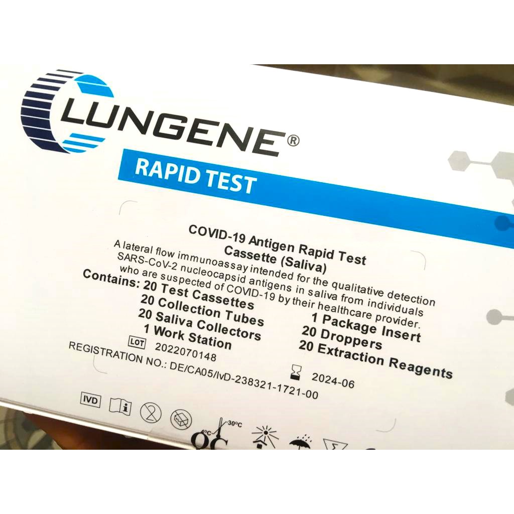 LUNGENE ANTIGEN RAPID TEST SALIVA ( AIR LIUR ) ORIGINAL ISI 20 TEST