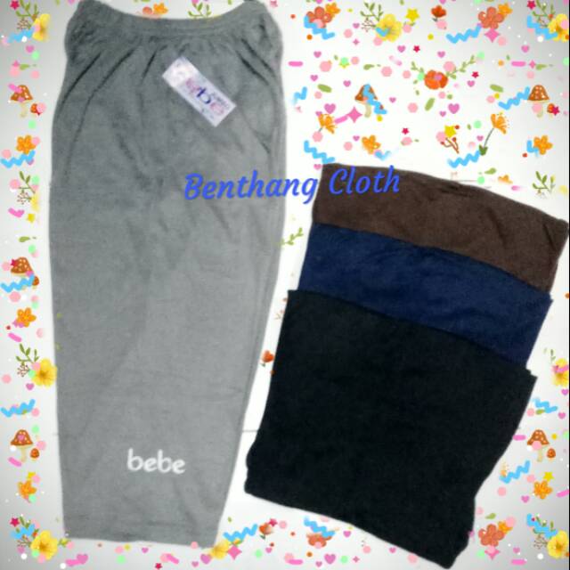 Celana Wanita Daleman Dobelan BEBE 3/4 All size dewasa