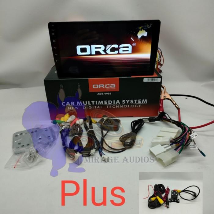 Headunit Android Orca Adr-1088 9 Inch Voice Command Plus Kamera Mundur