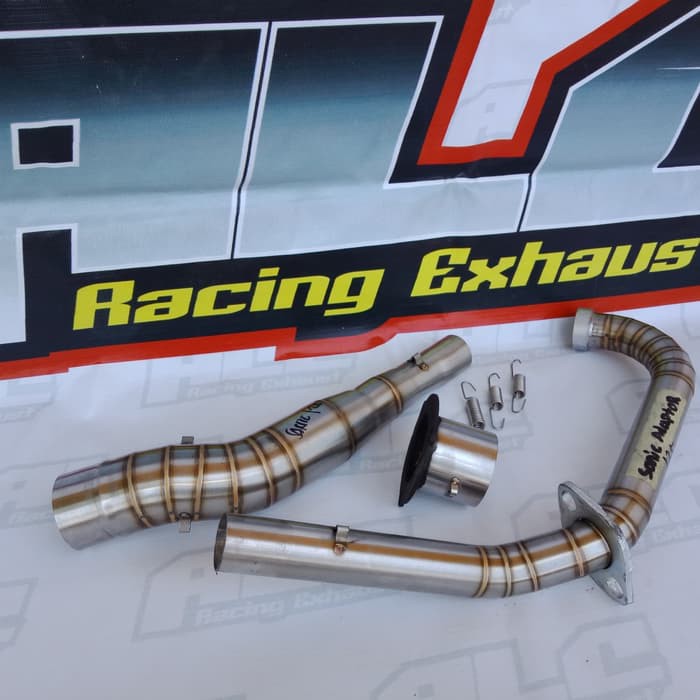 pipa leher knalpot sonic125 - sonic 150 - cs1 adaptor pnp slincer fu