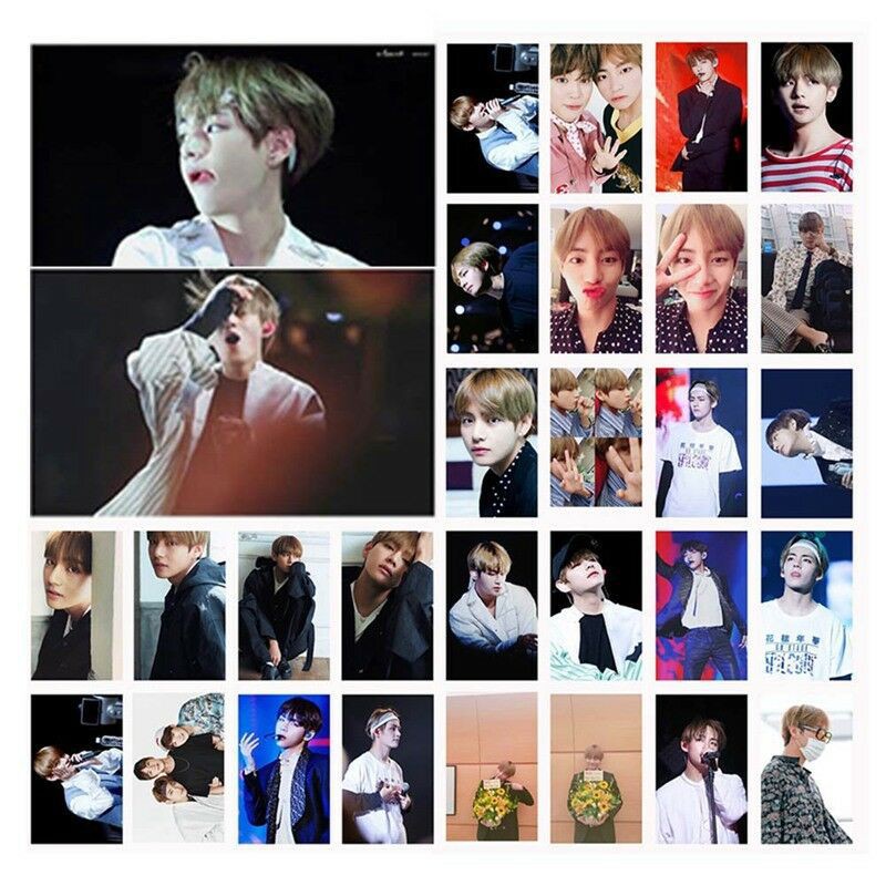 

( BTS ) Yo Yo Store 30pcs /set KPOP BTS Bangtan Boys Album LOMO Cards Self Made Paper Photo Card V
