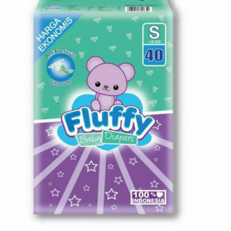 FLUFFY Baby Diapers Tipe Perekat S40 L32 /centraltrenggalek