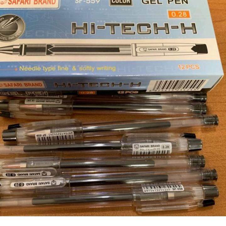 

➜ (1pcs) Pulpen/Gel Pen Hi-Tech-H Hi-Tech Hitech Hi-Tec Hitec Safari HI-TECH-H Hitam [0.28] ⇃