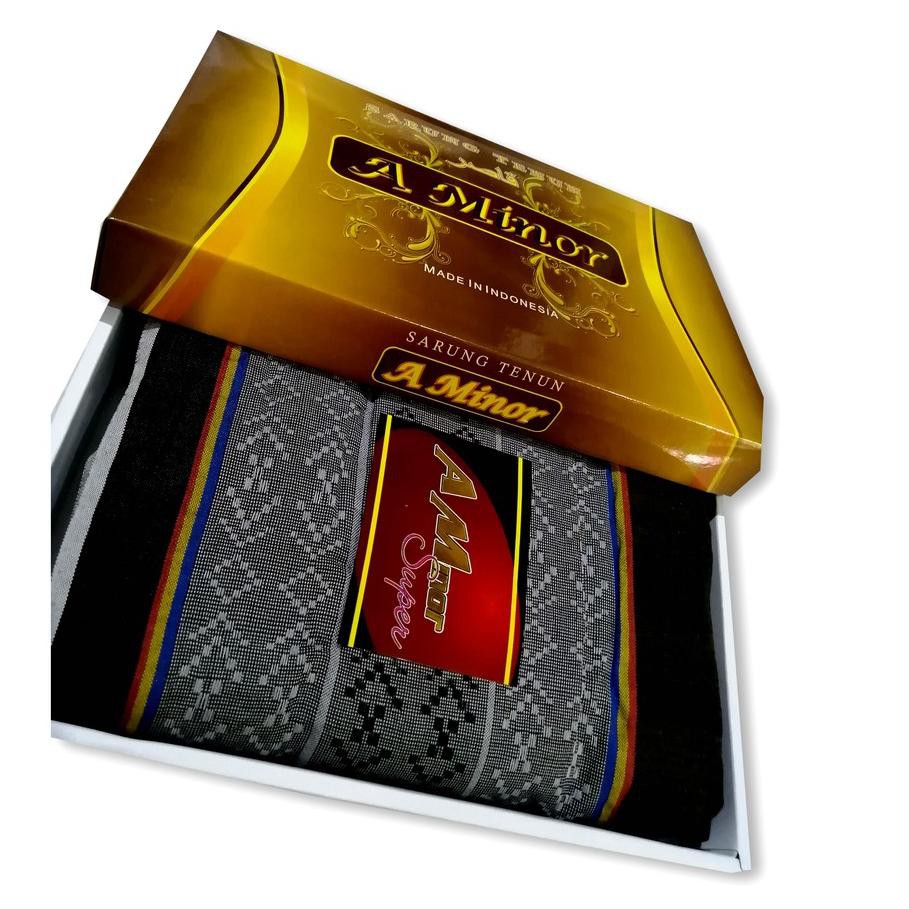 ♧ [] sarung dewasa rajut motif songket wadimor bhs atlas mangga gajah duduk hitam abu biru merah ★