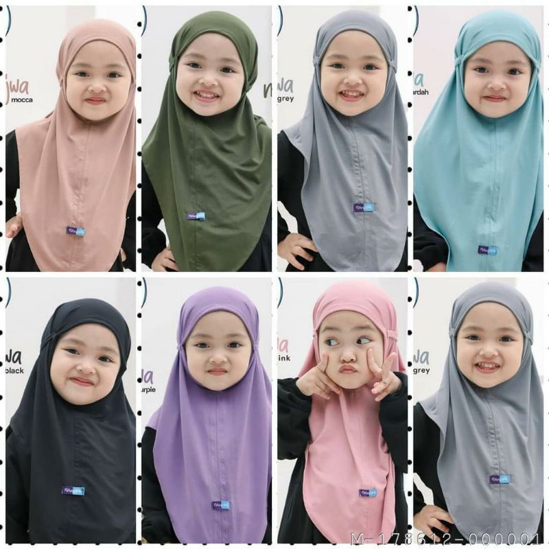 HIJAB BERGO ANAK DIAMOND CREPE VMAY-024Variasi：HITAM, ABU, NAVY, MAROON, DUSTY PINK, SALEM, MUSTARD,