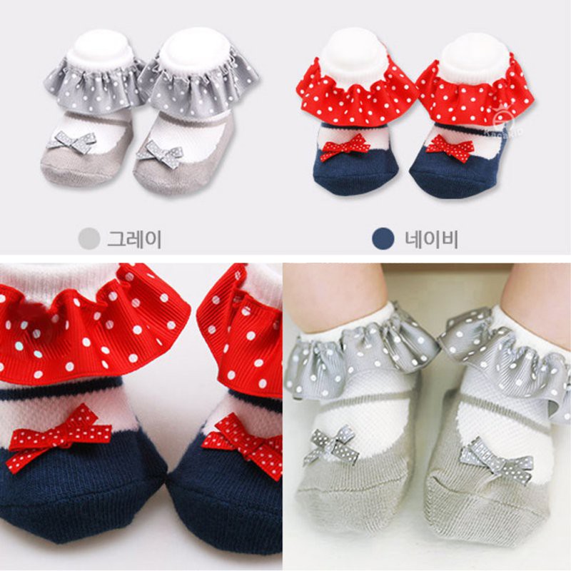 Kaos Kaki Renda Ribbon untuk anak 0-2 tahun CBKS MB VC LC