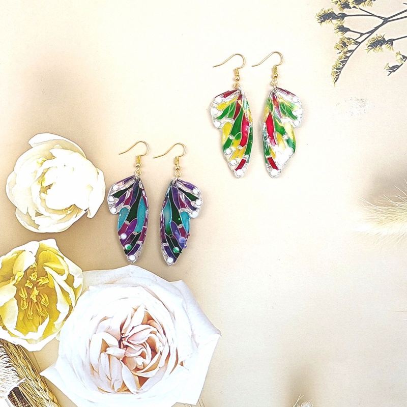 Siy Cetakan Resin Epoksi Bentuk Sayap Kupu-Kupu Bahan Silikon Untuk Membuat Perhiasan Handmade DIY