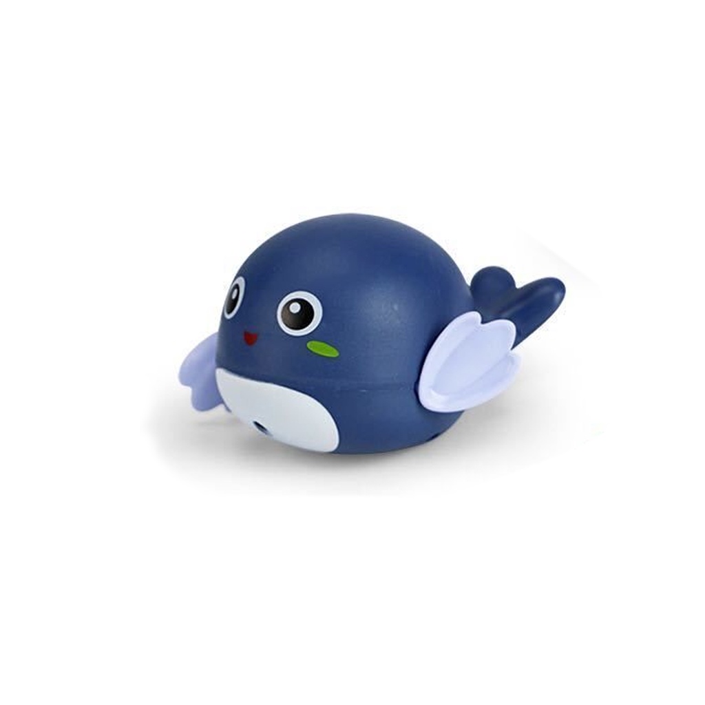 Mainan Mandi Bayi Dan Anak Toy Turtle Penyu Ikan Paus Kartun Lucu Mainan Anak Kura Kura Berenang Bak Mandi Air Mainan Mandi-lumba lumba biru tua