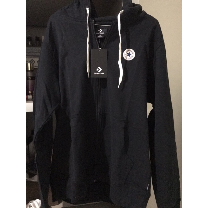 converse zip hoodie L, ORI preloved
