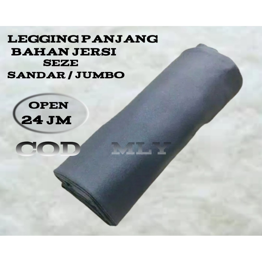 PROMO Legging Panjang Tebal Premium / Celana Leging Polos Jersey Spandek / Lejing Kaos Dewasa/ COD 2