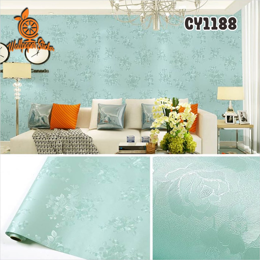 Stiker dinding Wallpaper Aestetic Wallpaper Dinding Wallstiker kamar tidur Wallpaper dekorasi dinding GH Premium Quality 45cm x 9mtr Dekorasi