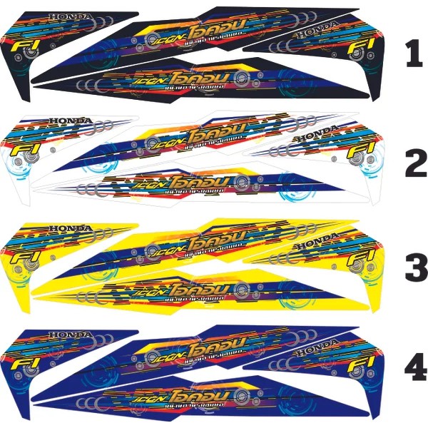 striping variasi beat new thailand thailook style stiker variasi beat new list body beat new mothai