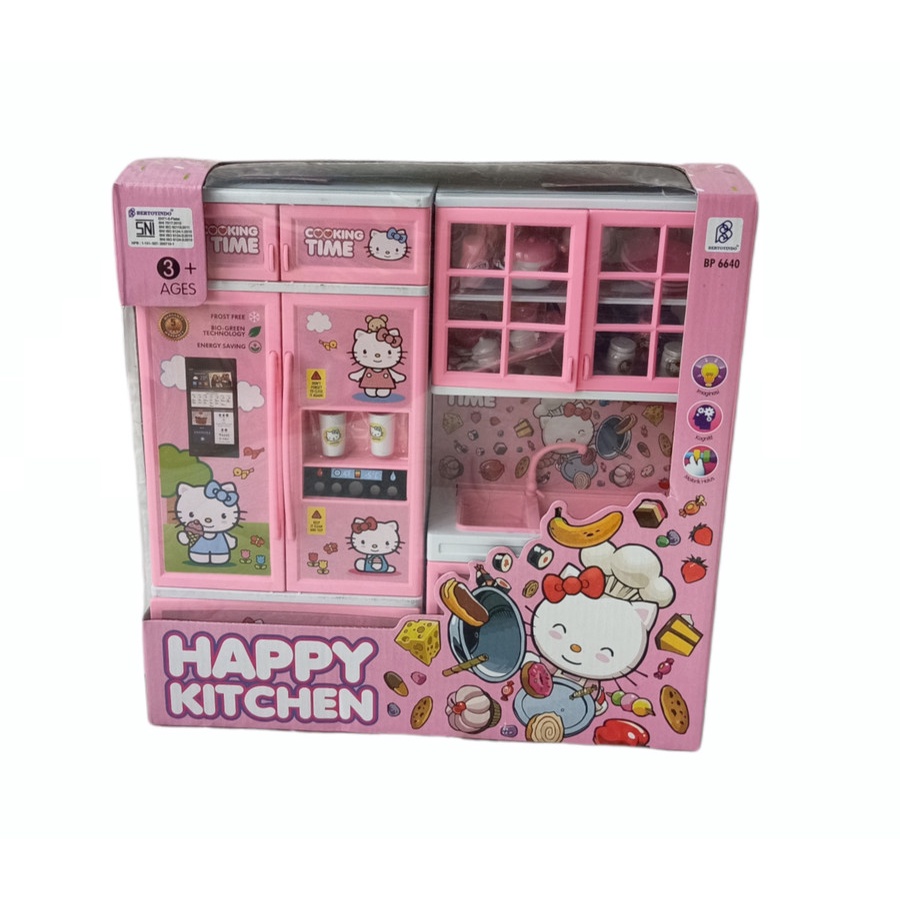 Kado ANAK Mainan Masak Masakan Kitchen Set Kulkas Cuci Piring BP 6640-MainanAnakPerempuan