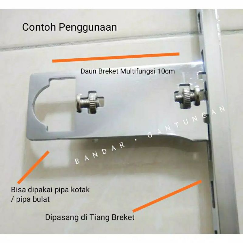 Breket Briket Multifungsi /Dudukan pipa kotak pipa bulat bracket/Penyangga Pipa Kotak/Bulat(BH)