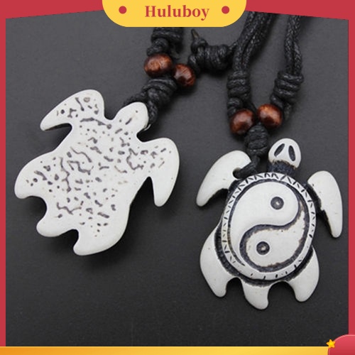 Hu Hu Hu Hu Hu Alat Bantu Pasang Kacamata♡ Kalung Tali Kulit Imitasi Liontin Kurakura Yin Yang Tai Chi Gaya Retro Untuk Priawanita