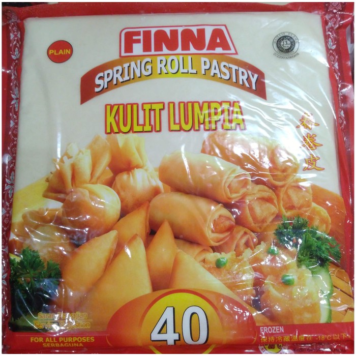 

Kulit Lumpia Finna 21,5 cm x 21,5 cm 40 Lembar 550 gr