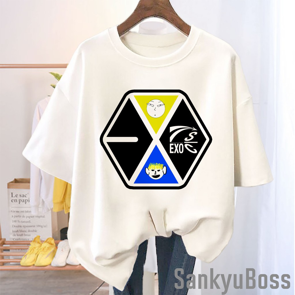 KAOS EXO SC STICKER EXO SC 1 BILLION VIEWS ATASAN WANITA kaos murah / baju lengan pendek wanita