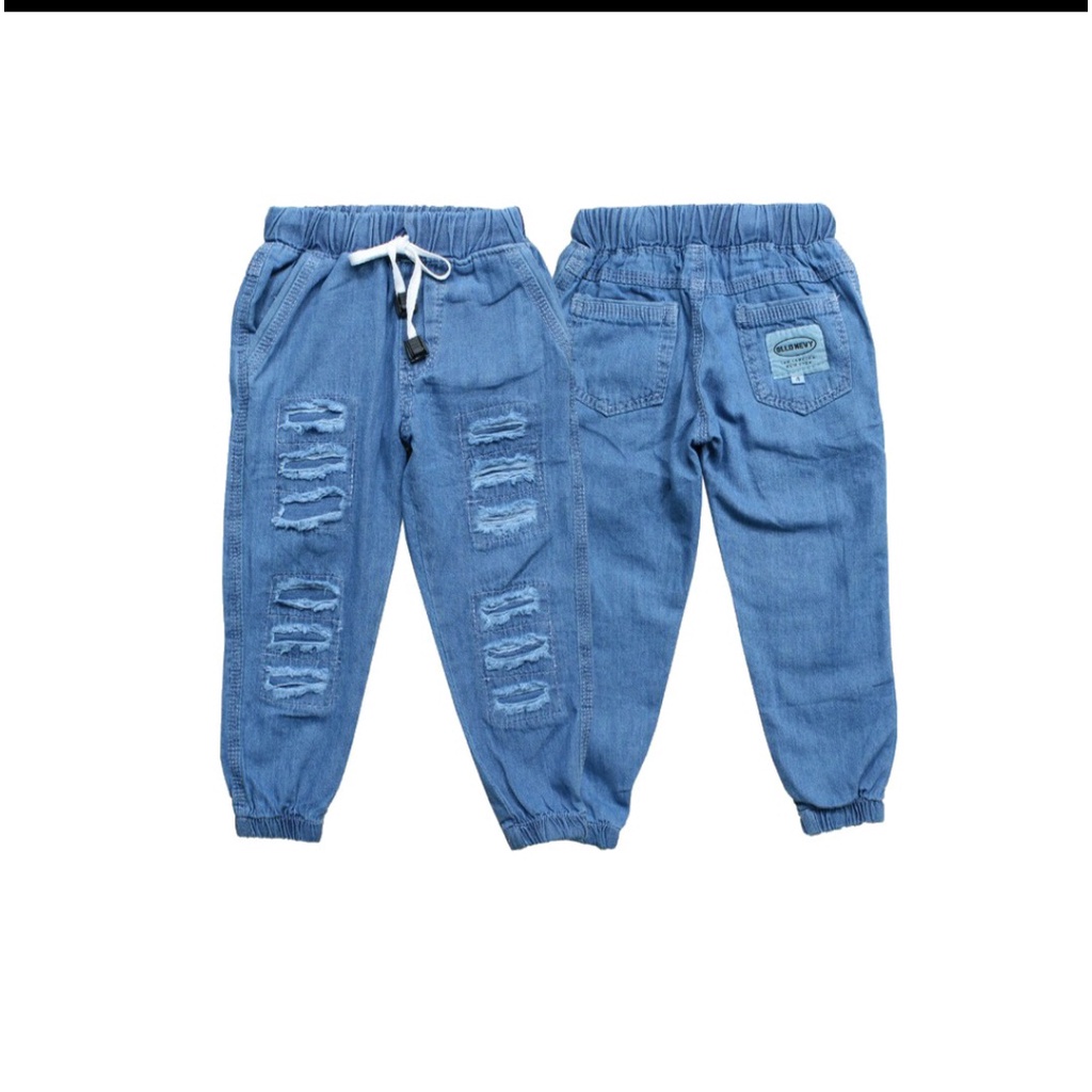 SALE COD FREE ONGKIR Jogger ripped Old navy Usia 1 sampai 8 tahun JEANS ANAK denim-4