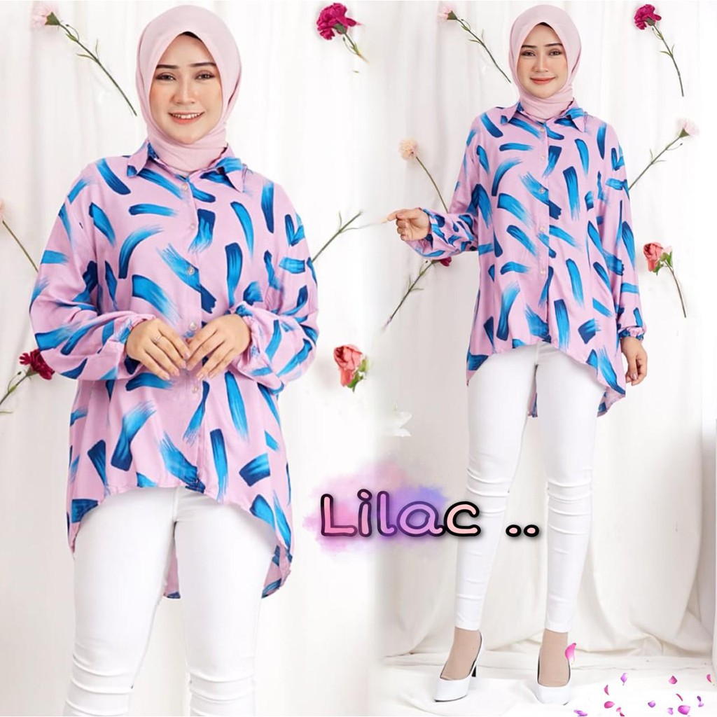 VS GG - baju KEMEJA jumbo wanita VANIA VANIA