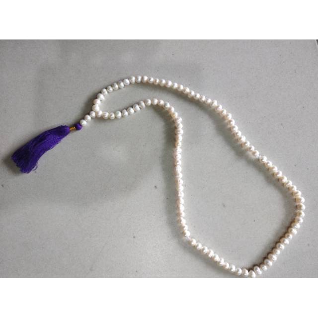 Tasbih mutiara asli air tawar isi 99