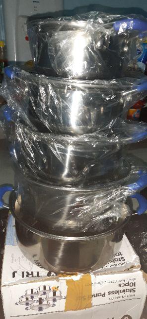 Panci Tutup Kaca Set Isi 5 Pcs