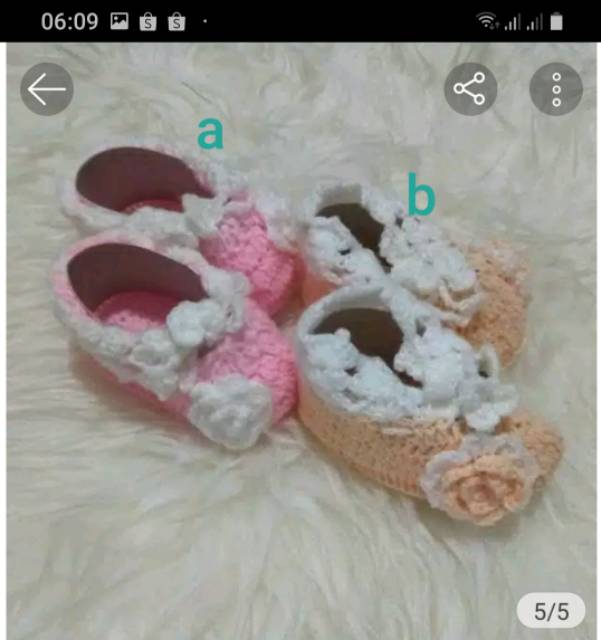 Sepatu Bayi Rajut Sepatu Anak